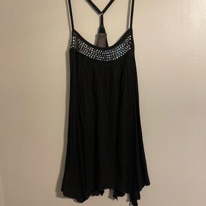 Women’s Black Tank with Sequins